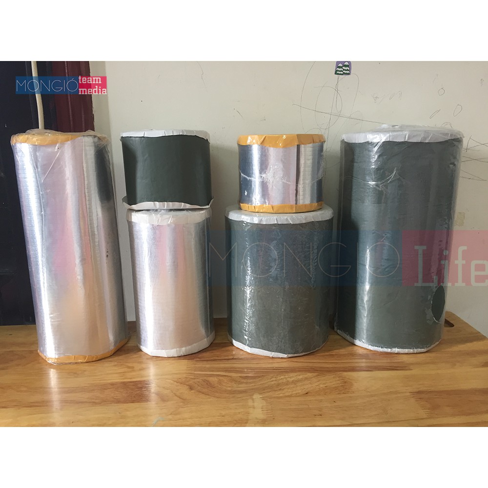 20cm10m - Băng keo dán vá màng bạt HDPE, dán mái tôn, vật liệu gia dụng, chống thấm nước