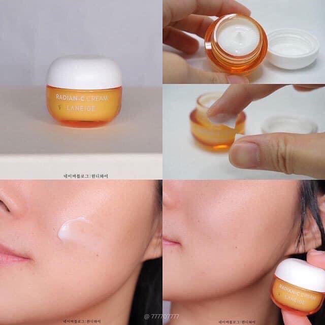 Kem dưỡng mờ đốm nâu, làm trắng Laneige RadianC cream [10ml]