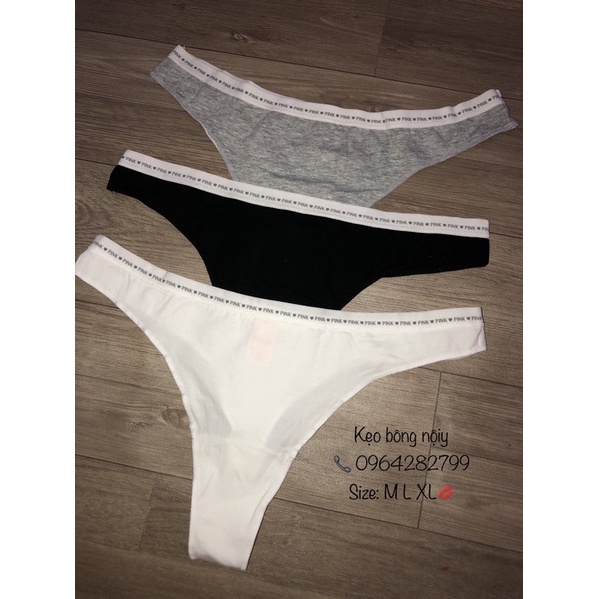 Quần lót thể thao chữ pink