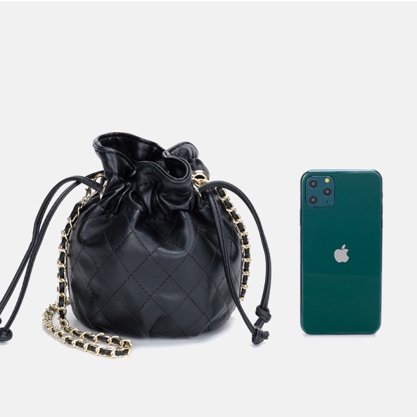 🌸Hàng Order🌸 Túi Xách Nữ CEEKAY Ô Trám Rút Dây Quai Da Phối Xích Sang Chảnh Nữ Tính  🌸Hàng Quảng Châu