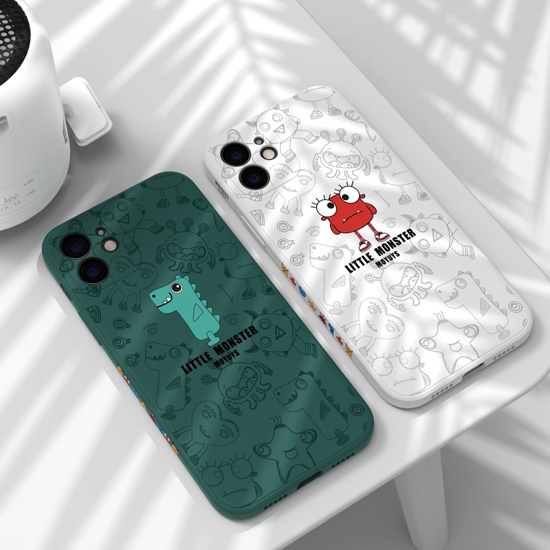 Ốp Điện Thoại Silicon Mềm Hình Quái Vật Nhỏ Cho iPhone 6 6s 7 8 7Plus/8plus X/XS XR XSMAX 11 11PROMAX 12 12PROMAX 13 13PROMAX