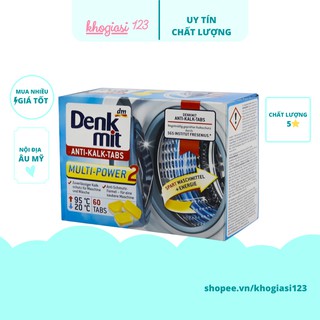 Viên tẩy lồng máy giặt denkmit 60 viên - hàng chuẩn đức