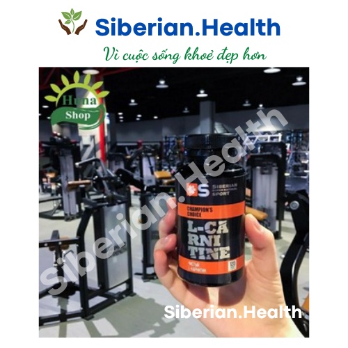 Thực Phẩm hỗ trợ tăng cơ, giảm mỡ Siberian supernatural sport L-Carnitine hỗ trợ chuyển hóa chất béo 120 viên