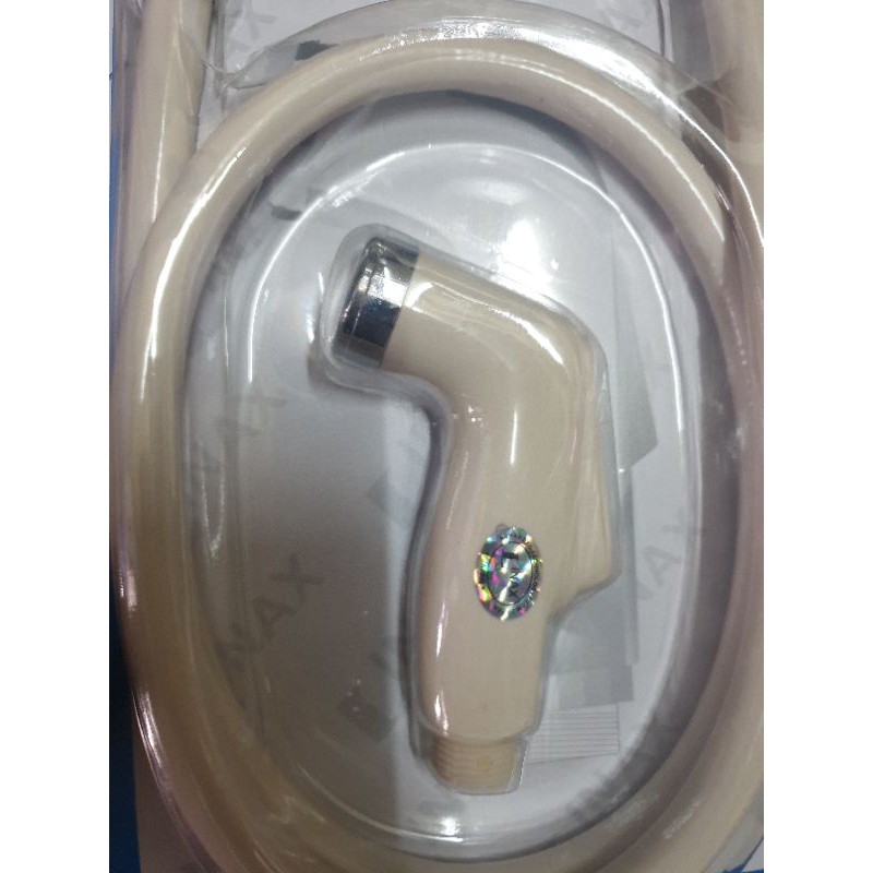 Bộ Vòi Xịt Vệ Sinh LINAX, xịt vệ sinh nhựa màu kem. XỊT NHỰA TOILET NHÀ VỆ SINH, XỊT BỒN CẦU