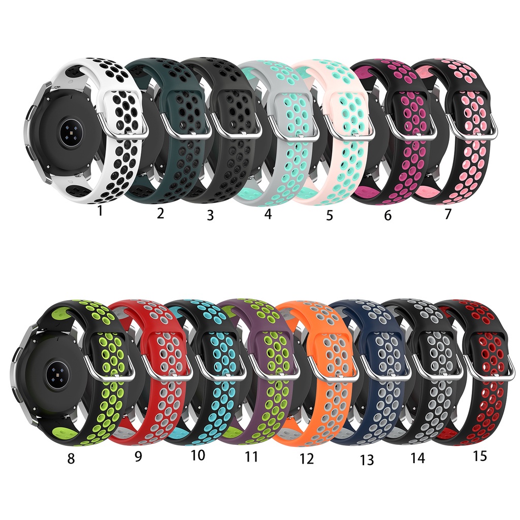 Dây đeo silicone cho đồng hồ thông minh Samsung Galaxy Watch 3 41mm 45mm Galaxy 42mm 46mm Gear S3