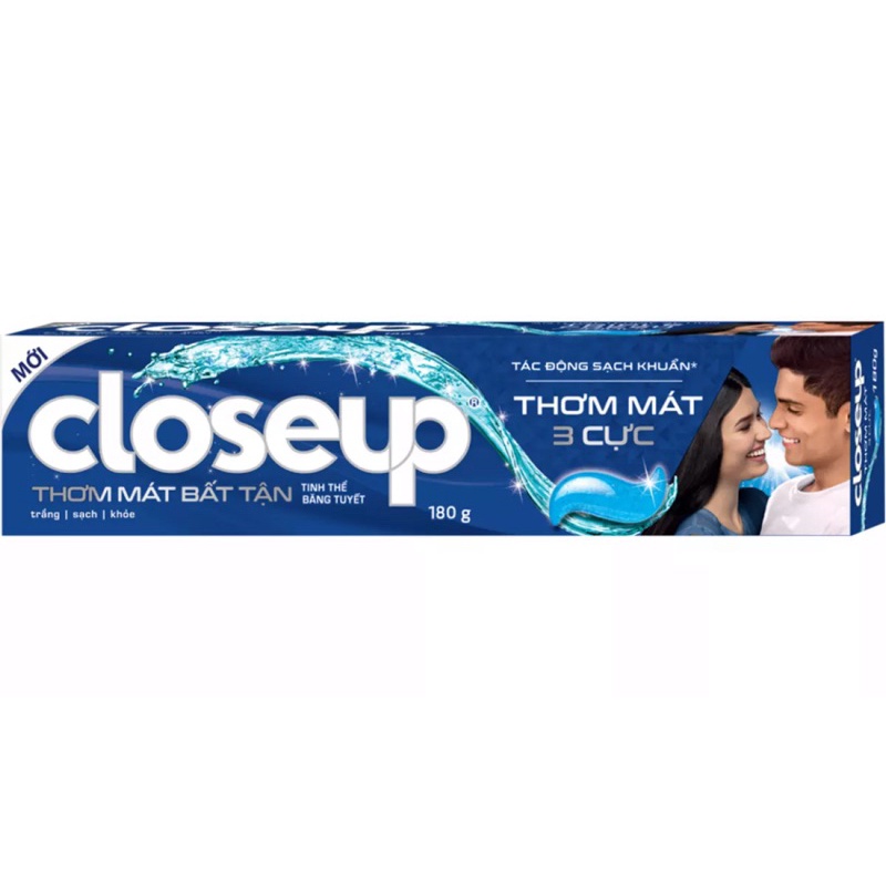 KEM ĐÁNH RĂNG CLOSE UP THƠM MÁT 3 CỰC 180G/ CLOSEUP THƠM MÁT BẤT TẬN