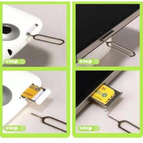 []Que chọc sim thần thánh cao cấp cho ĐT,tablet táo,tablet chất liệu inox