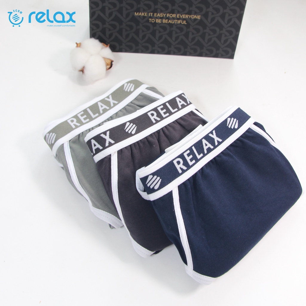 Quần lót nam relax cotton cao cấp chính hãng, quần sịp nam relax underwear rltk24
