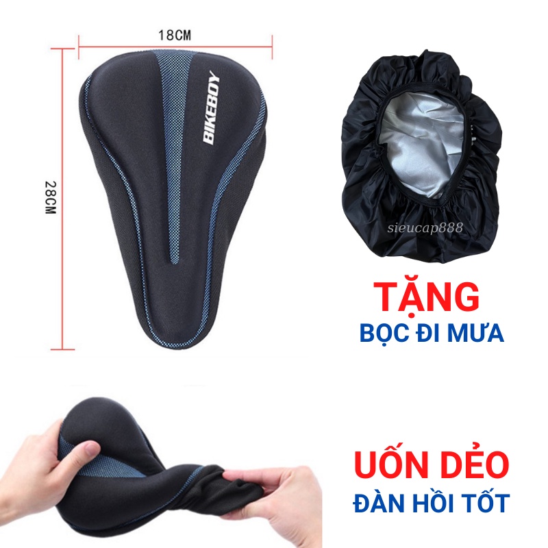Túi Treo Sườn Trên Xe Đạp B-soul Có Ngăn Đựng Điện Thoại, Bọc yên xe đạp Xịn Êm Mềm Thoáng Khí