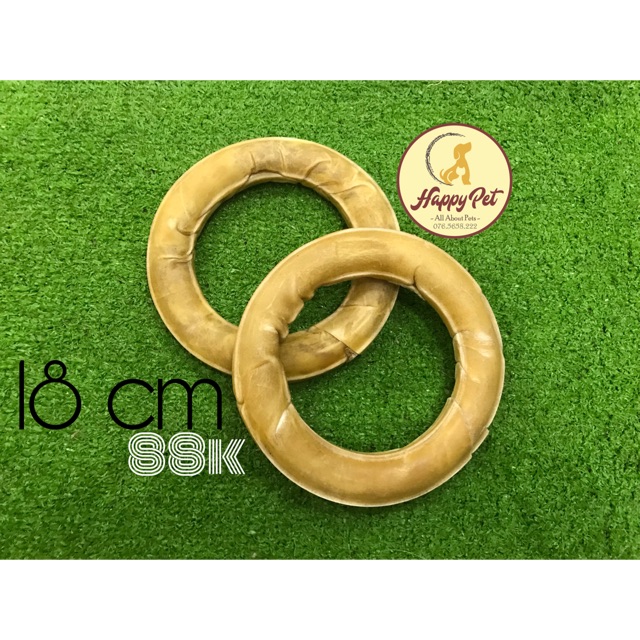 XƯƠNG GẶM VÒNG TRÒN DA BÒ THÁI LAN 18cm