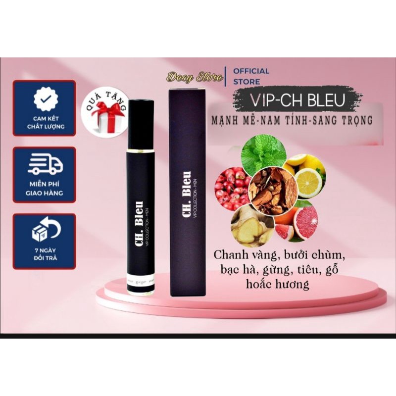 Ch Bleu Tinh Dầu Nước Hoa Pháp 12ml ChBleu Dành cho Nam
