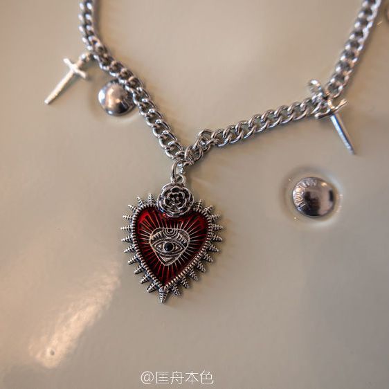 Vòng cổ Mặt Thánh Giá / Hoa Hồng / Cây Tre Phong Cách Punk Gothic Thời Trang Cá Tính