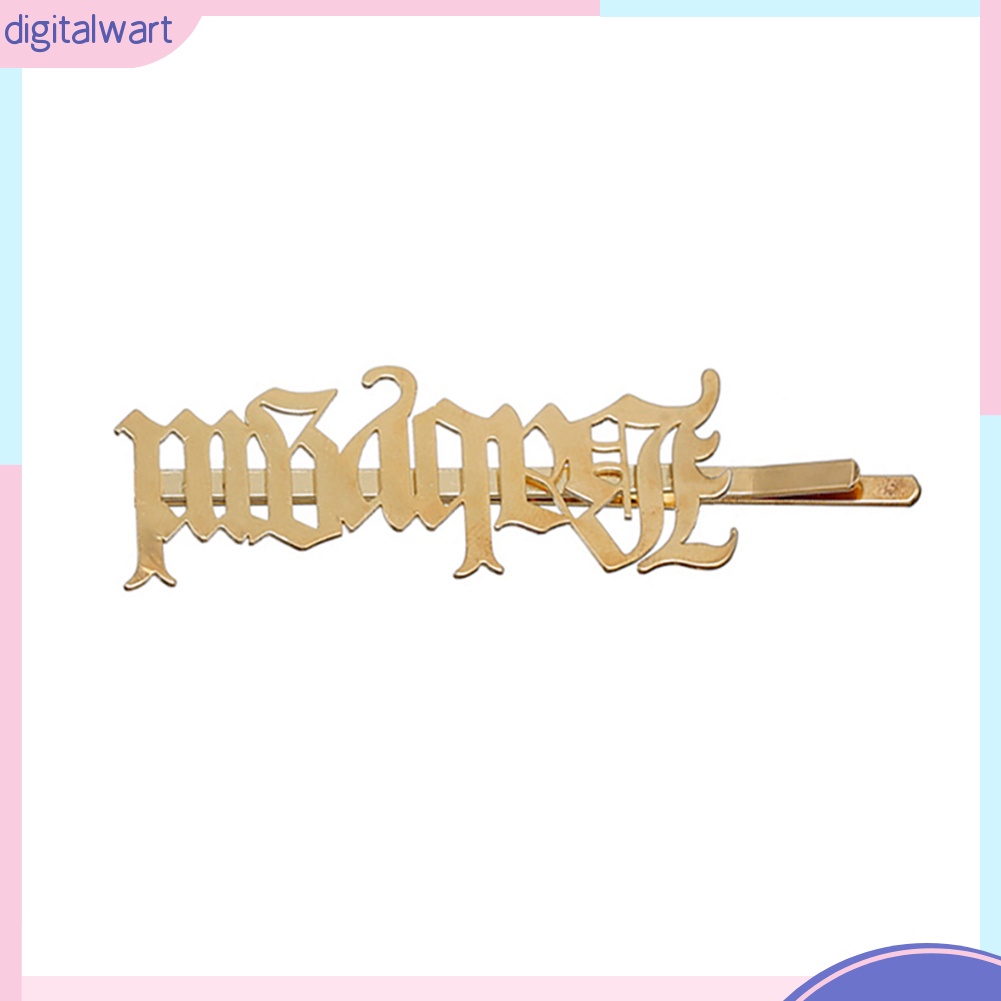 Set 2 Kẹp Tóc Hình Hoa Hồng Và Chữ Thời Trang Cho Nữ