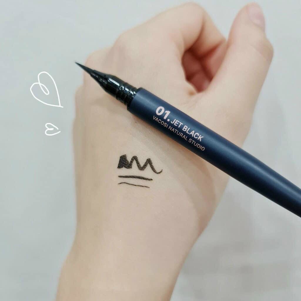 Mắt Nước Vacosi Waterproof Pen Eyeliner Mẫu Mới 2021