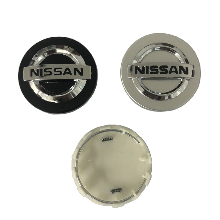 Logo chụp mâm, vành bánh xe ô tô hãng xe Nissan, kích thước 54mm/ Mã NS54