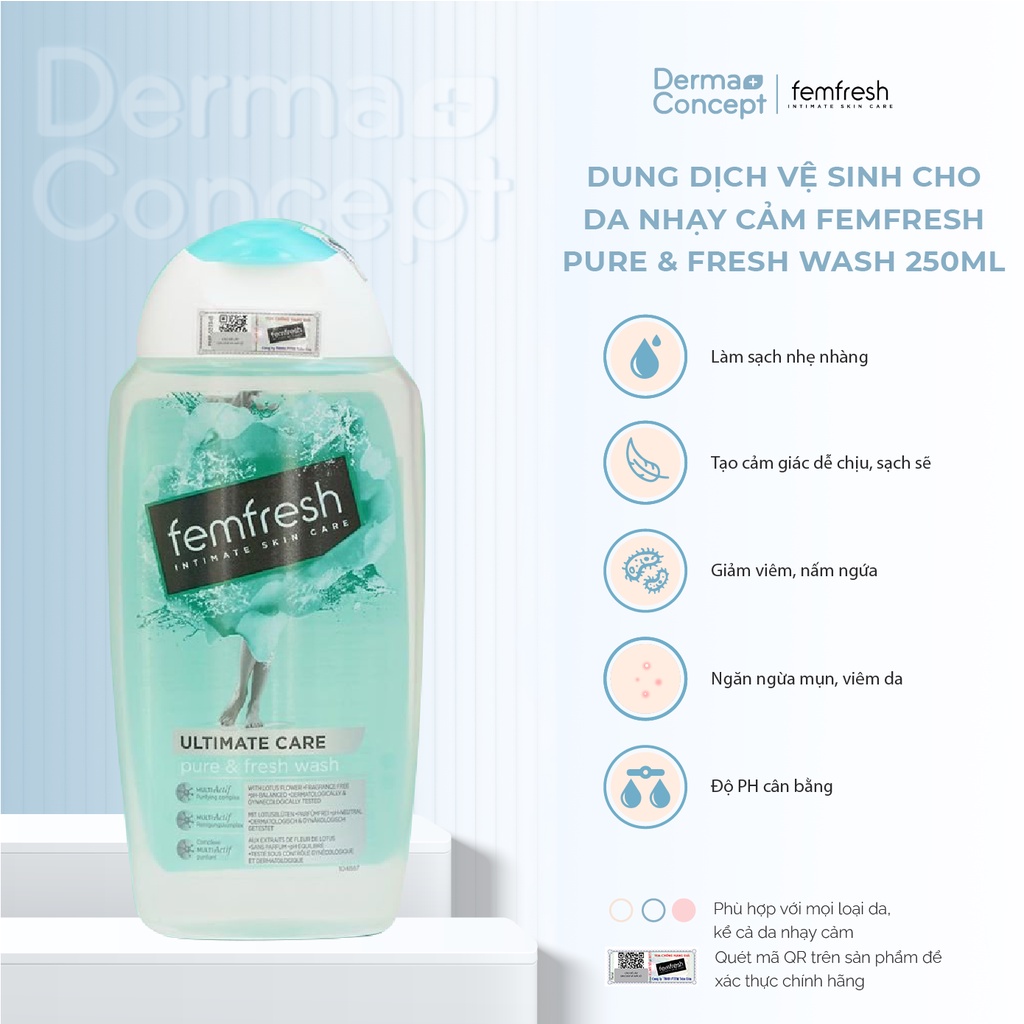 Dung dịch vệ phụ nữ Femfresh Daily Intimate Wash Anh Quốc 150ml/ 250ml
