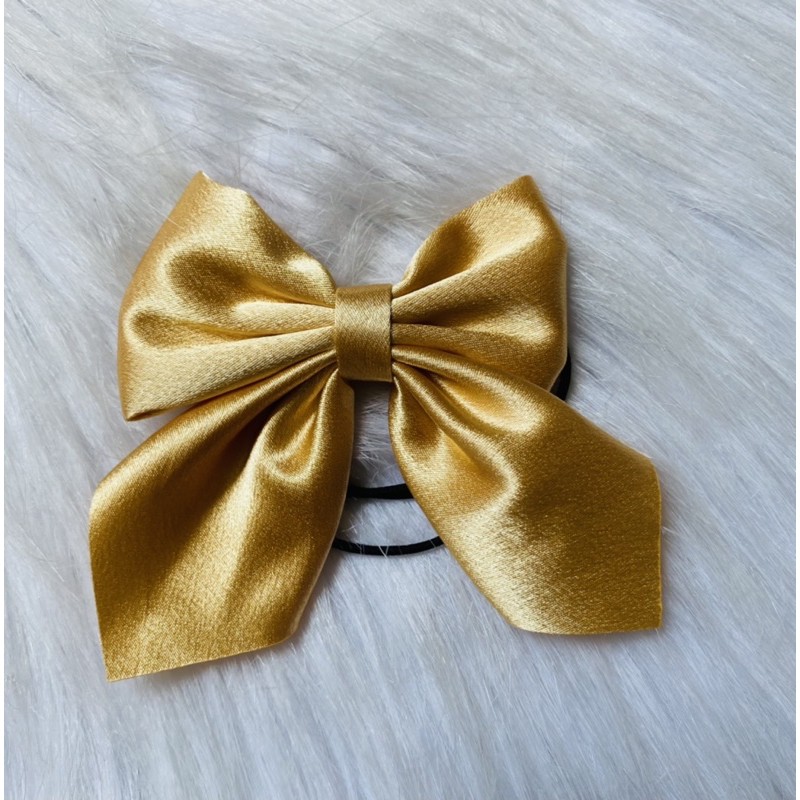 Cột tóc nơ trơn vải satin