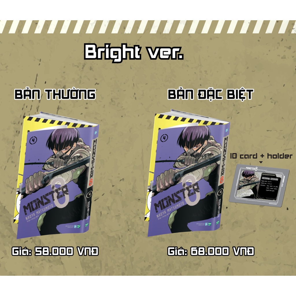 Monster No.8 - Kaiju No.8 - Tập 4 Đặc biệt- Dark ver Bright ver - Mới nguyên seal