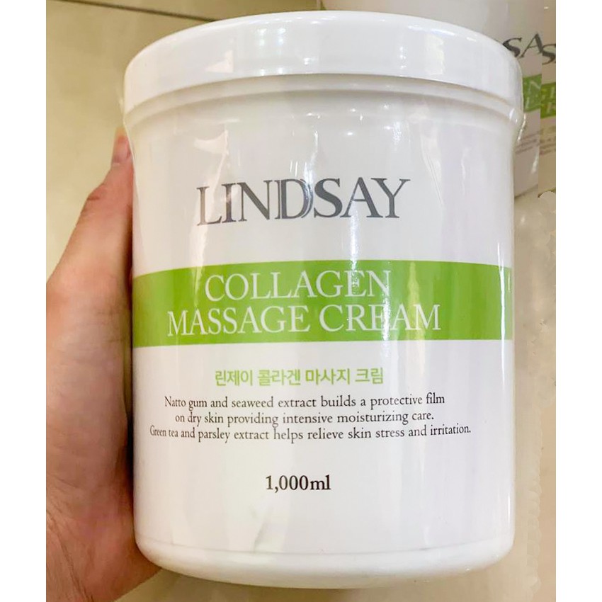 1000ML - KEM MASSAGE COLLAGEN LINDSAY (Hàn Quốc)