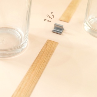 Bấc Nến Gỗ Kèm Đế Inox