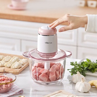 Máy xay thịt 2l bear chính hãng màu hồng bảo hành 6 tháng