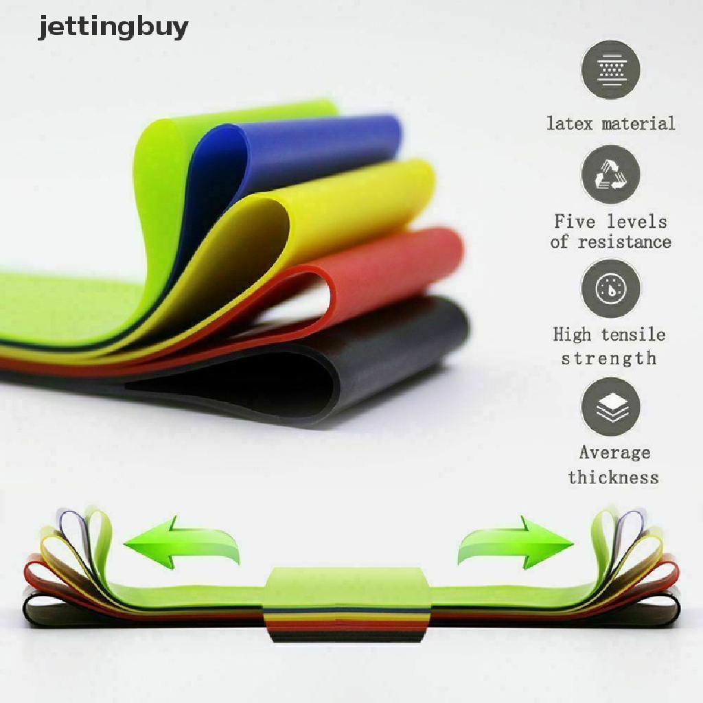 Set 5 dây kháng lực JETTING hỗ trợ tập yoga/ thể hình
