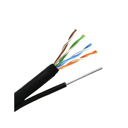 Cáp mạng cat5 ngoài trời có thép treo dài 50m bấm sẵn đầu