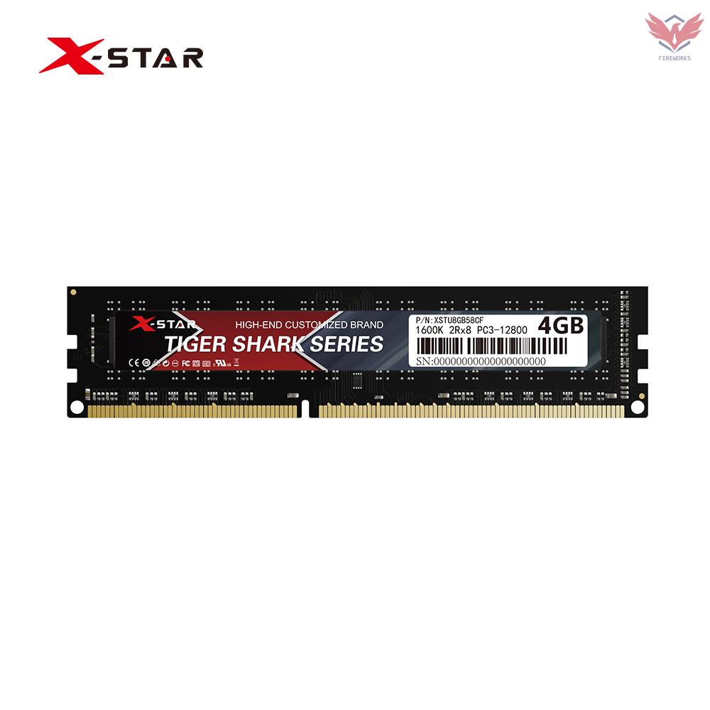 Thẻ Nhớ Fir X-Star Ddr3 Ram 1600mhz 240 Pin 1.5v / Great Responsiveness / Plug And Play / Amd Motherboards 4gb Cho Intel / Amd | BigBuy360 - bigbuy360.vn