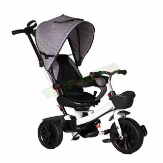 Xe đạp 3 bánh ghế xoay 2 chiều có tay đẩy, mái che và đệm JIAJIABAO 1027