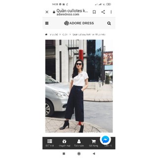 quần kaki navy adore dress cúc méo. Do sinh xog mình không mặc vừa nên muốn pass lại,quần còn mới.Mix cùng với áo phông.
