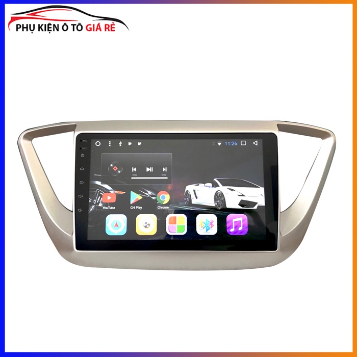 Mặt dưỡng kèm dây nguồn zin lắp màn hình Android cho xe HUYNDAI ACCENT