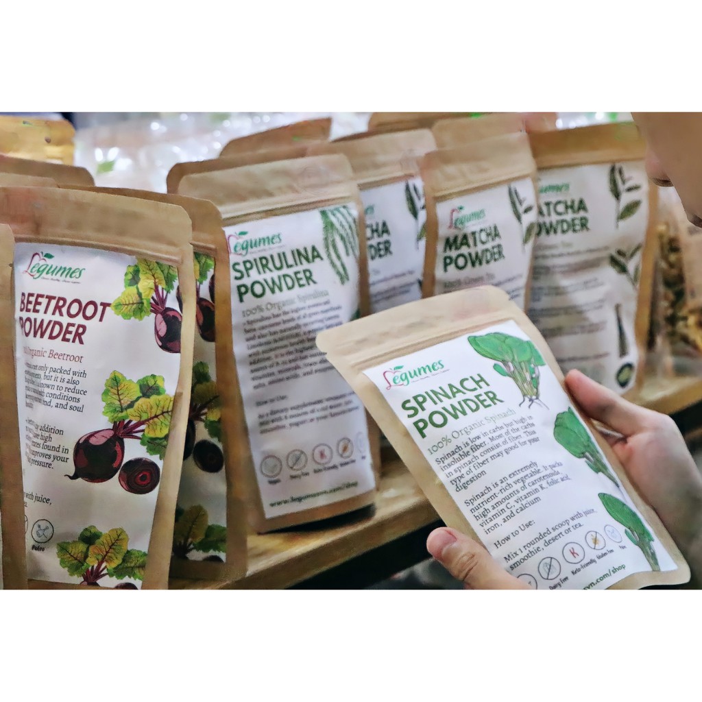 Bột Tảo Xoắn Spirulina hữu cơ Légumes 100g