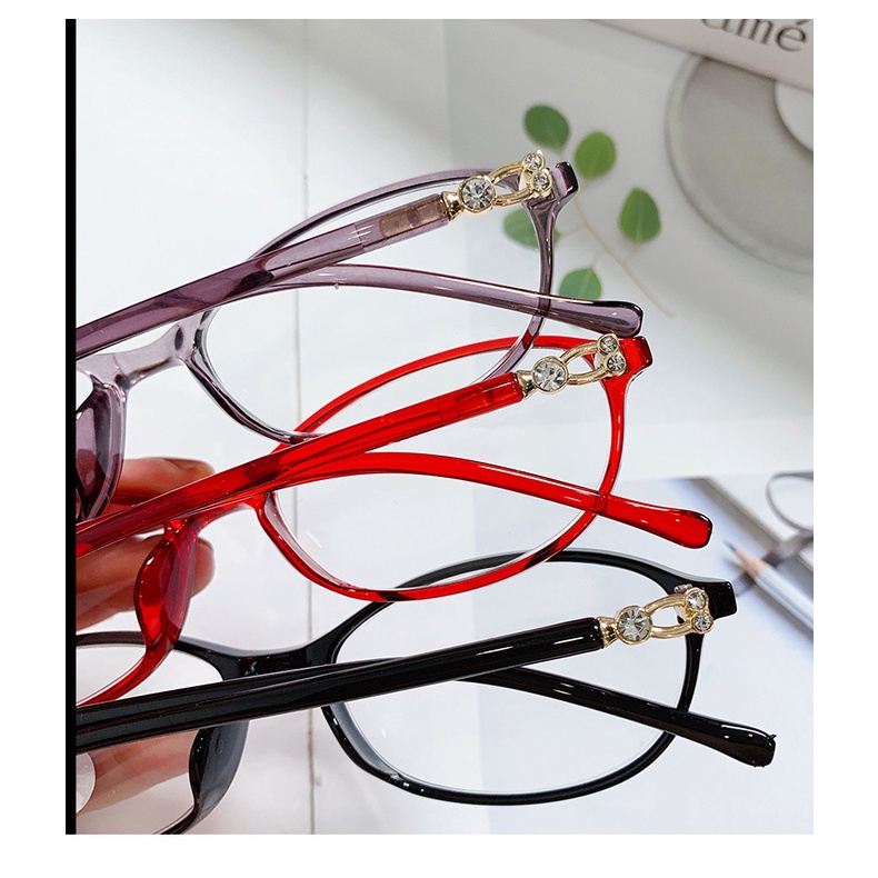 kính đọc sách chặn ánh sáng xanh của phụ nữ Đeo kính đọc sách bảo vệ bức xạ thấu kính độ nét cao thoải mái + 100 ° (+1.00), + 150 ° (+1.50), + 200 ° (+2.00), + 250 ° (+2.50), + 300 ° (+3.00), + 350 ° (+3.50), +400 ° (+4,00)