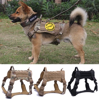 Tactical Dog Harness Pet Training Vest Dog Harness And Leash Set For Small Medium Big Dogs OcME