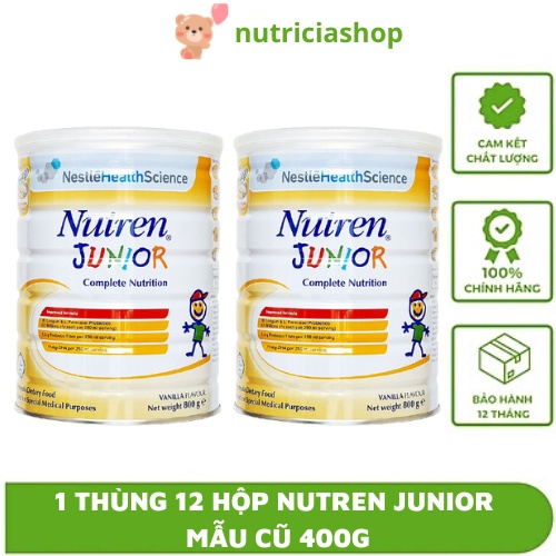 Sỉ 1 thùng Nutren junior hộp 400g dành cho bé chậm tăng cân, biếng ăn