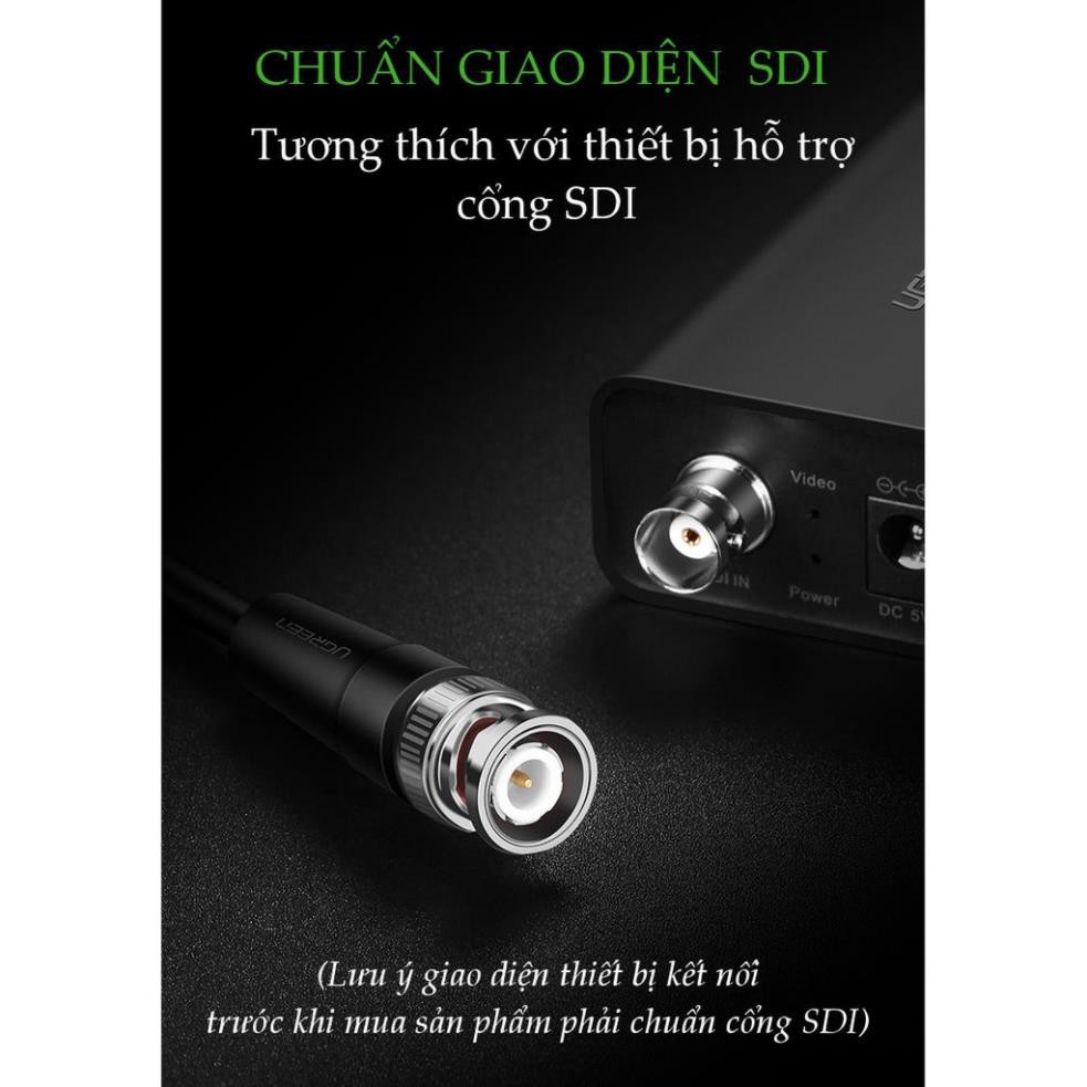 Dây cáp tín hiệu SDI  chính hãng UGREEN SP103 - dùng để kết nối với các thiết bị video, Camera.. ✔HÀNG CHÍNH HÃNG ✔