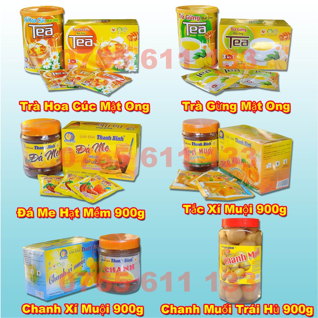 Đá Me - Tắc Xí Muội - Trà Gừng- Trà Hoa Cúc Mật Ong- Chanh Xí Muội - Chanh Muối Trái Hủ  900G | BigBuy360 - bigbuy360.vn