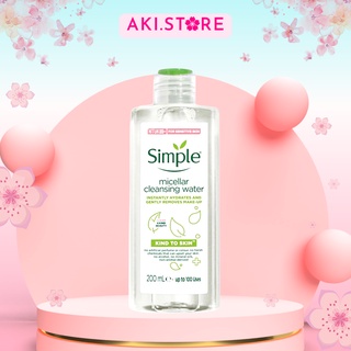Nước Tẩy Trang Simple Dành Cho Da Nhạy Cảm 200ml Kind To Skin Micellar Cleansing Water