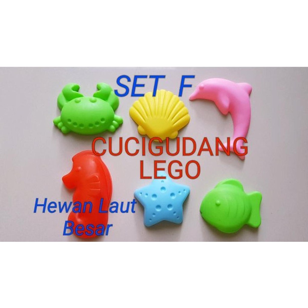 Set 6 Khuôn Tạo Hình Lâu Đài Cát