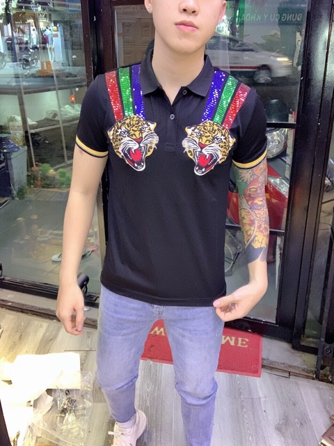 Áo thun đầu hổ nam cao cấp