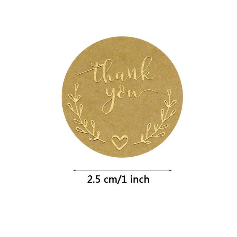 Cuộn 500 Miếng Dán Chữ Thank You