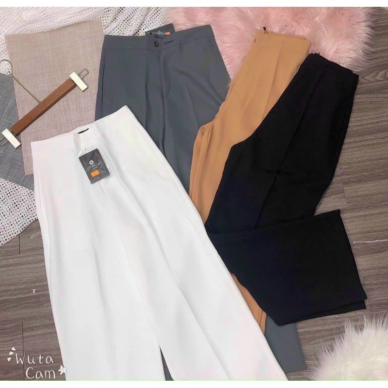 Quần Tây ống rộng suông nữ(chất tuyết mưa lên form xịn mịn đẹp tôn dáng dễ mặc cho tất cả chị em, ảnh thật 100% ) | BigBuy360 - bigbuy360.vn