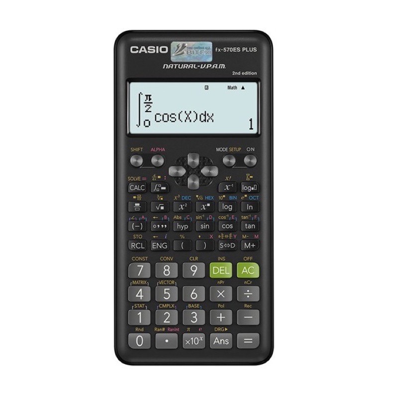 (Ảnh thật) Máy tính casio fx-570es plus chính hãng bao test