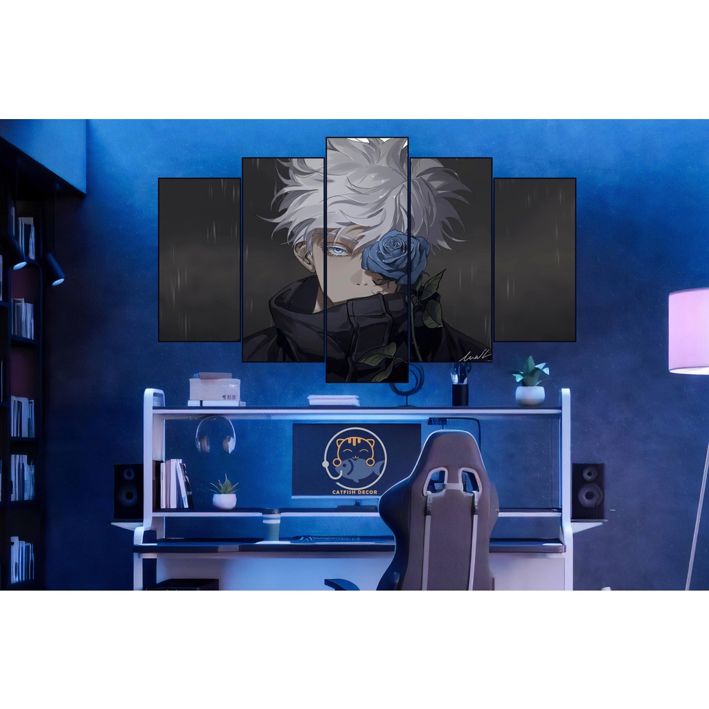TRANH DÁN TƯỜNG decor trang trí phòng anime CHÚ THUẬT HỒI CHIẾN - JUJUTSU KAISEN - Bộ 5