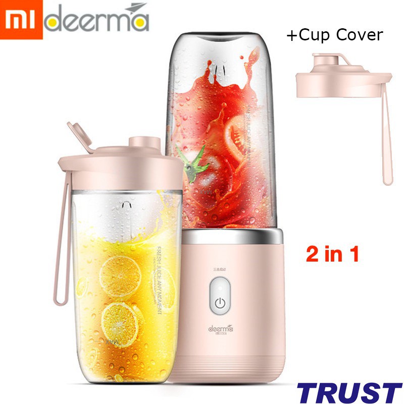 Máy xay sinh tố cầm tay không dây Xiaomi Deerma Mini Juice Blender Tiện Dụng thông minh NU05-Hàng chính hãng