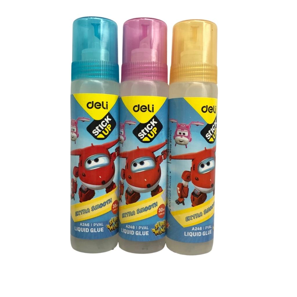 Hồ nước Deli A246, keo dán giấy in hình máy bay siêu đẳng