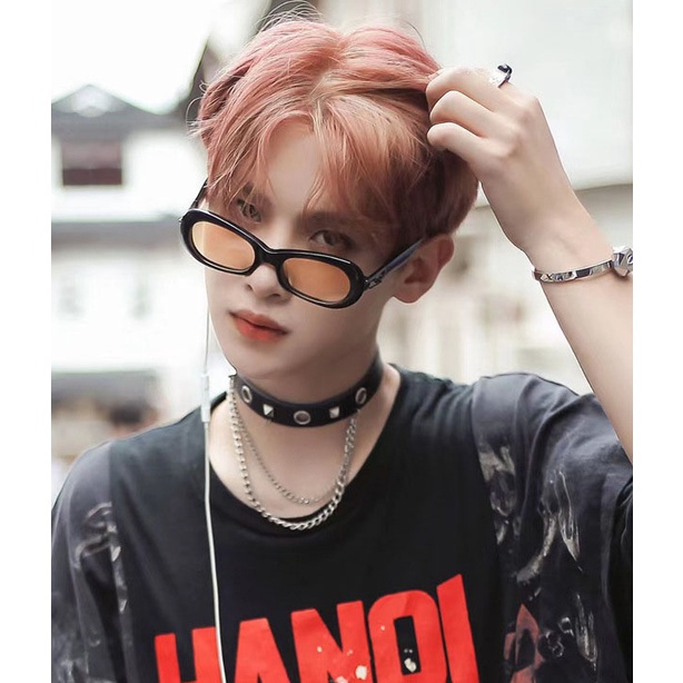 Kính Mát Gọng Nhựa Hình Oval Phong Cách Retro Sang Trọng Cho Nam Nữ