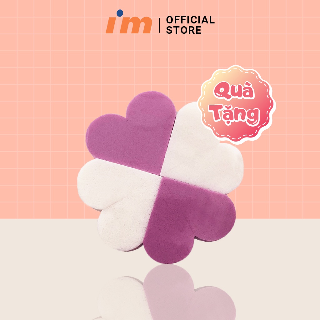 [HB] Bông Mút 4 Miếng Hình Trái Tim Siêu Mềm Mại I'm Meme Heart Stamp Puff 2g