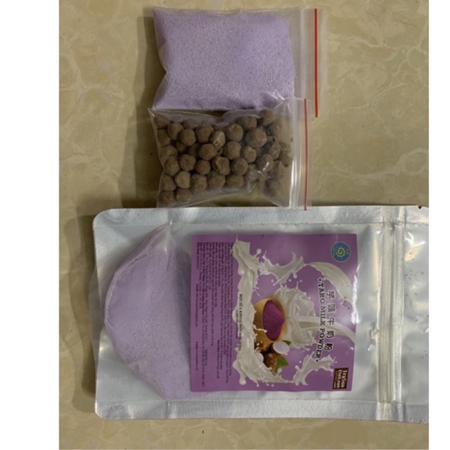 Set trà sữa khoai môn