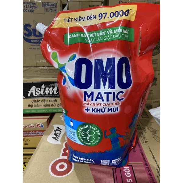 Nước giặt Omo cửa trên 3,9kg